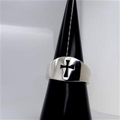 James Avery Wide Crosslet Sterling Silver Ring